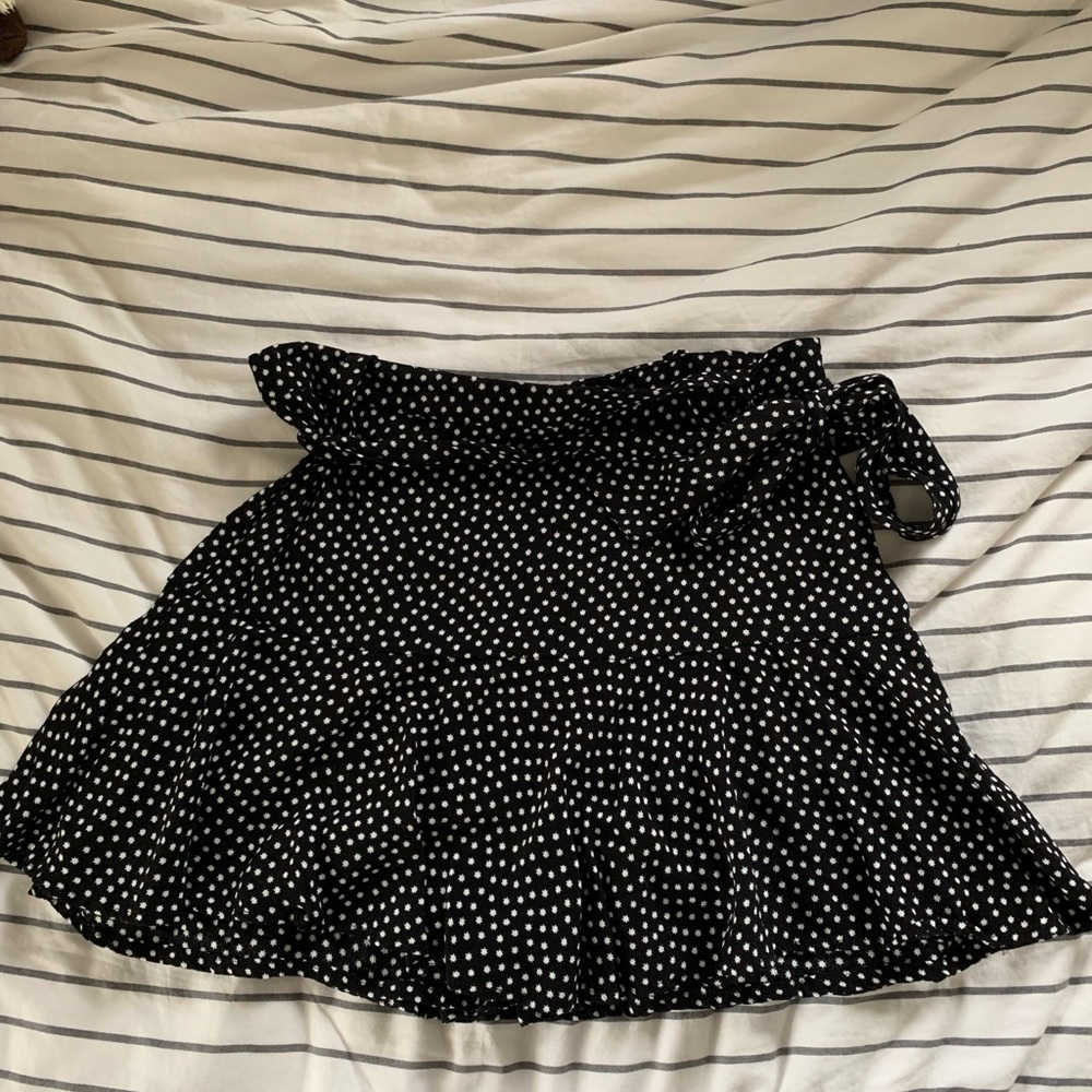 Star print skort